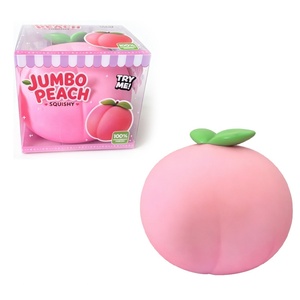 Grand jouet souple en forme de fraise à récupération lente, modèle de fruit doux, anti-stress, sensoriel, cadeau, service de personnalisation en usine - Product Image 3