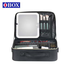 Hot Bán Trọng Lượng Nhẹ Trang Điểm Trường Hợp Ban Nhạc Đàn Hồi Không Thấm Nước Dây Kéo Đóng Cửa Nhẹ Gương Túi Mỹ Phẩm Cho Cuộc Sống Nhà Lưu Trữ - Product Image 1