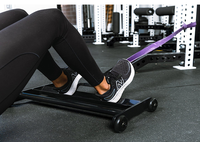 Rouleau de musculation pour fessiers et ischio-jambiers - Appareil de fitness robuste pour entraînement des jambes et du tronc à domicile