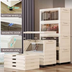 Wholesale Price <b>Large</b> PP Plastic Classic Style Multifunction Living Room Food Storage <b>Bins</b> & Toy Storage Box Stackable - Product Image 2