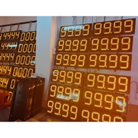 Affichages numériques de prix de carburant LED pour station-service, 8 pouces, 10 pouces, 12 pouces, 8.888, affichage LED régulier, Oilshow-app, RS485, extérieur