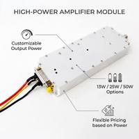 Module amplificateur de puissance à gain élevé 48 dB 2515-2675 MHz, amplificateur de signal RF 13W/25W/50W personnalisable, boîtier en aluminium, télécommande