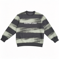 Nouveau 2026 – Pull décontracté pour homme, coupe régulière, style streetwear, tie-dye contrastant, doux et chaud, couleur unie – Vente en gros OEM personnalisable