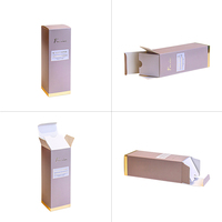 Caja de Papel Plegable Personalizada de Alta Gama, Ecológica y Biodegradable para Suero Cosmético y Crema Facial, con Laminado Mate y Forro de Esponja