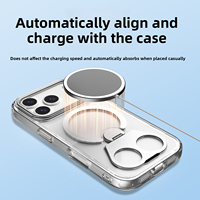Porte-anneau magnétique étui de téléphone portable antichoc boîtier TPU + PC support magnétique puissant étanche pour 14/15/16/17 Pro Max