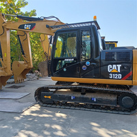 Excavatrice hydraulique sur chenilles d'occasion CAT312D2L CAT312D2GC de 12 tonnes, fabriquée au Japon par CATERPILLAR, avec moteur CAT C4.2 d'origine.