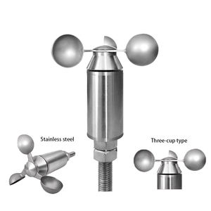 RS485/0-5V/4-20mA เครื่องวัดความเร็วลมขนาดเล็ก3ถ้วยทำจากสเตนเลสสตีลเครื่องวัดความเร็วลมเรือเครื่องส่งสัญญาณ - Product Image 2