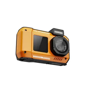 2024 Latest IP68 Waterproof Camera 4K 48MP Dual Screens18X Digital Zoom Underwater Compact Camera