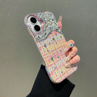 Coque de téléphone Tide Brand à motif tissé en relief, compatible avec Apple 17 Promax, iPhone 15, 14, 13, 16, 12 – Luxe léger pour femme