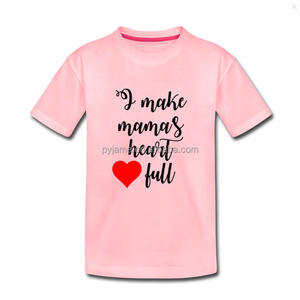 Camiseta de algodón orgánico 100% personalizada para madre <span class=keywords><strong>e</strong></span> <span class=keywords><strong>hijo</strong></span>, <span class=keywords><strong>ropa</strong></span> a juego - Product Image 2