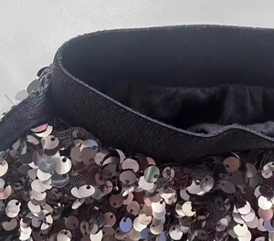Falda Brillante Negra y Plateada con Lentejuelas para Niñas, Falda <span class=keywords><strong>de</strong></span> Línea A con Encaje y Malla, Cintura Elástica, Forrada, para Fiestas, Discotecas, Niñas Pequeñas, Glamour, Mini - Product Image 2