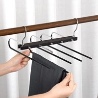 Offre Spéciale gain de place stockage écharpe cintre cintres en métal multi-niveaux organisateur pliant magique pantalon Hijab cintres