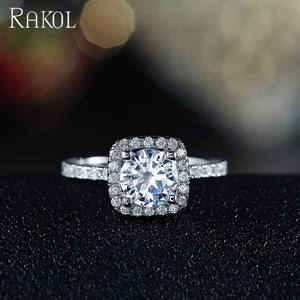 RAKOL RP2054 silver Wedding Engagement Crystal Ring 2021 - Product Image 5