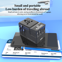 Chargeur mural rapide Foxcan GaN 45W, adaptateur de voyage universel 4USB pour téléphones Android, adaptateur PD Type C, voyage