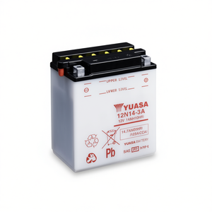 Nueva Batería de Motocicleta Yuasa 12N14-3A 12V 14Ah de Plomo-Ácido con Corriente de Arranque de 125A y 168Wh - Product Image 3