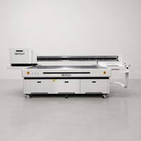 Mesin Cetak UV Flatbed Heavy Duty 2513 THK Dual Rails Ricoh Gen6 Heads Berpendingin Air untuk Papan Logam Baja