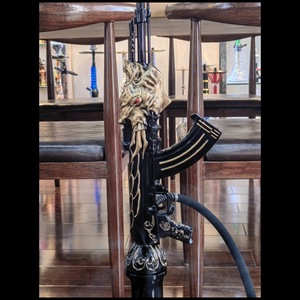 Vente directe fabricant : <span class=keywords><strong>Chicha</strong></span> <span class=keywords><strong>AK47</strong></span> de grande taille avec design en résine en forme de dragon tyrannosaure - Product Image 6