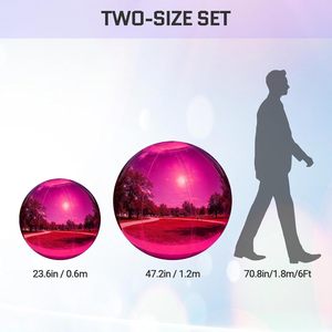 STELLAR Grandes boules gonflables brillantes, décorations de scène de disco de Noël, sphère de ballon miroir chromé réfléchissant géant gonflé - Product Image 2