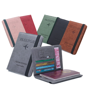 Chiterion PU Slim Smart Portefeuille De <span class=keywords><strong>Voyage</strong></span> RFID Visa Porte-Cartes Design Minimaliste Billets Organisateurs pour Dame Femmes Hommes - Product Image 1