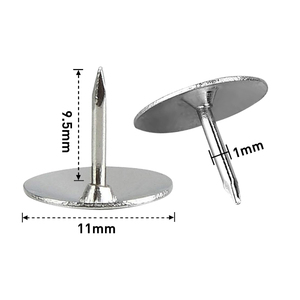 Punaises de <span class=keywords><strong>tableau</strong></span> de qualité assurée pour l'enseignement <span class=keywords><strong>en</strong></span> classe, tête plate <span class=keywords><strong>en</strong></span> métal de 0,43 pouce, surface lisse - Product Image 2
