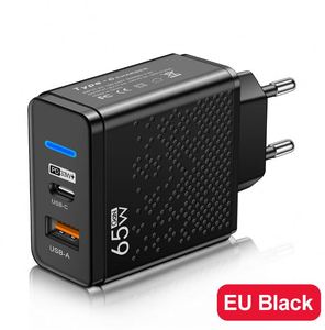 Cargador de Teléfono Móvil LED USB+PD Tipo-C, Cargador de Carga Rápida Multi-Puerto para Viajes en EE. UU., Reino Unido y la UE - Product Image 3
