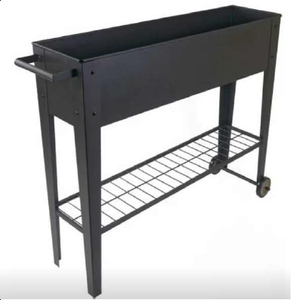 Boîte de planteur <span class=keywords><strong>sur</strong></span>élevé avec jambes, lit de jardin extérieur, <span class=keywords><strong>sur</strong></span> roues, pour Patio, plantes, légumes, fleurs et herbes - Product Image 3