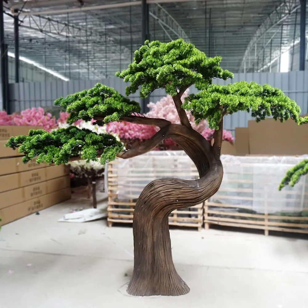Factory Direct Sales 2m hohe lebende Pflanzen Indoor Bonsai Bäume künstliche Kiefer für die Heim dekoration