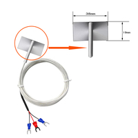 Sonde de capteur de résistance thermique en acier inoxydable 304, type puce Pt1000, capteur de température de surface avec 38*19mm, personnalisable OEM