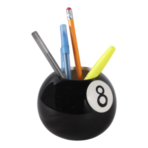 Portapenne Magic 8 Ball, Piccolo Organizzatore da Scrivania, Contenitore per Ufficio, Oggetto Decorativo Moderno - Product Image 2