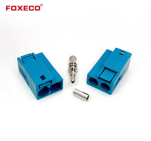 Conector de Crimpado FAKRA Personalizado Superbat F03-DSJ316-Z con Carcasa de Latón, 2 Pines para Antena RF Automotriz GPS/GSM RG316/RG174 - Product Image 2