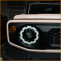 Para Jimny JB64 JB74 2018-2026, Conjunto de Faros Delanteros LED de Doble Haz para Todoterreno 4x4, Estilo FJ Cruiser con Luces de Circulación Diurna, Par de Lámparas Delanteras