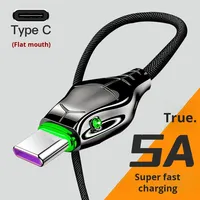 Câble de données en alliage de zinc à charge super rapide 120W Type-C Blindage de tresse en forme de serpent Compatible pour Huawei pour Xiaomi Vivo Autre
