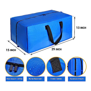 Extra grande capacità impermeabile borse mobili pesanti casa Organizer stoccaggio durevole appeso per <span class=keywords><strong>vestiti</strong></span> borsa compressa - Product Image 2