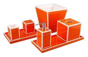 Moderne salle de bains accessoires de cuisine produits 6 pièces sunrise laque accessoire de bain en gros - Product Image 2