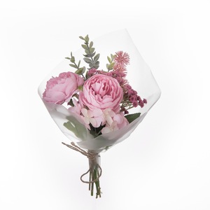 ช่อดอกกุหลาบประดิษฐ์ CallaFloral สีชมพู ขนาด 12 นิ้ว สำหรับตกแต่งงานแต่งงาน ตกแต่งบ้าน และแขวนผนัง - Product Image 3