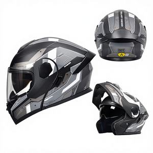 Casque de <span class=keywords><strong>moto</strong></span> unisexe à double lentille extraordinaire, certifié DOT et 3C, en ABS, de classe A, pour deux saisons - Product Image 6