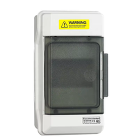 Boîtier de distribution extérieur portable étanche à 4 voies boîtier d'alimentation MCB boîtier en plastique pour équipement électrique extérieur