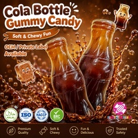 Bonbons Gélifiés Personnalisés en Gros en Forme de Bouteille de Cola 3D, Saveur Sucrée et Acidulée, Gommes Moelleuses pour Fêtes d'Enfants
