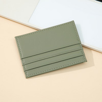 Dompet Mini Kulit Asli Vintage Pria & Wanita Ultra Tipis Anti-RFID & Tempat Kartu Kredit untuk Kartu Bank dan ID