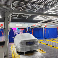 Machine de lavage de voitures électrique intelligente commerciale à prix d'usine, sans contact, automatique, en acier inoxydable, 25 kW, 360 degrés