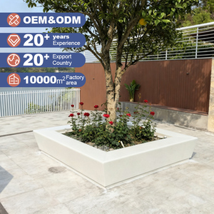 ม้านั่งคอนกรีตพร้อมกระถางดอกไม้สำหรับปลูกในร่มทนทานปรับแต่งอย่างมืออาชีพ - Product Image 1