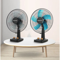 Ventilateur de bureau nord-américain et européen 2024, 12 pouces, 16 pouces, tête réglable, minuterie, silencieux, grand ventilateur à turbine