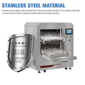 रूईइससी CTLW-200 प्रयोगशाला की बोतल वाशिंग मशीन, कांच परीक्षण ट्यूब, बीकर, संस्कृति पोत, सफाई और सुखाने वाला उपकरण - Product Image 5