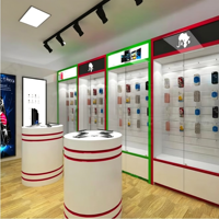 Magasin d'électronique Affichage Décoration Boutique simple Design d'intérieur pour téléphone portable Accessoires Boutique de téléphonie mobile Intérieur