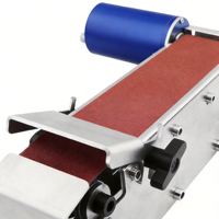 Mini ponceuse à bande électrique étanche 50 mm pour ponçage humide et sec du métal, du bois, du plastique, de l'acrylique et affûtage de couteaux DIY