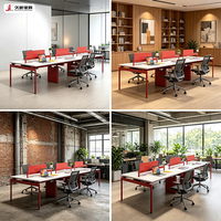 Table de travail de bureau modulaire en bois de qualité supérieure JIUSHUN, cloison de bureau, poste de travail moderne