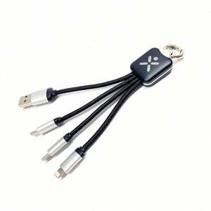 Cable USB para Agencia de Viajes, Cargador de Teléfono Promocional para Hotel, Accesorios, Cable de Datos Multifunción LED Portátil Mini para Exteriores - Product Image 2