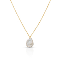 Chris April Neuesten design 14k gold überzogene 925 Sterling silber saudi einfache gold phantasie perle halsketten