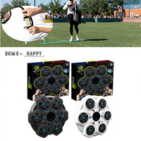 Machine d'entraînement de boxe musicale intelligente compacte avec lumière LED, gadgets électroniques, cible de boxe intelligente