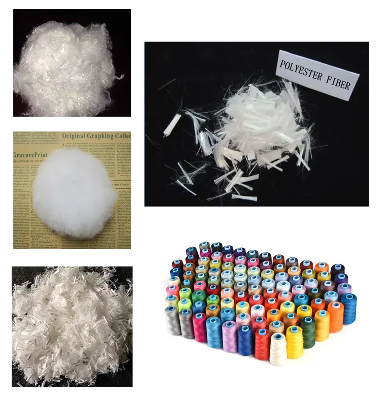 Fibre d'agrafe en Polyester de haute qualité 15 deniers HS White Dachuan fabricant et fibre synthétique et fibres de polyester GRS